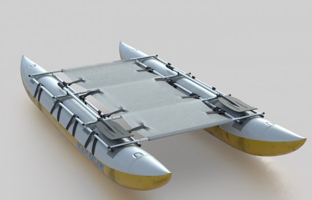 catamaran 3D Model .c4d .max .obj .3ds .fbx .stl .blend 