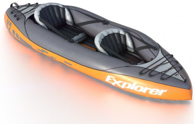 kayak 3D 模型 .c4d .max .obj .3ds .fbx .stl .blend 