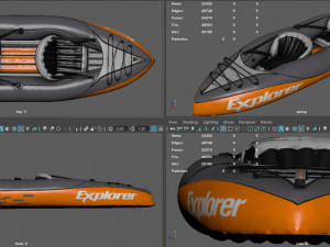 kayak 3D 模型