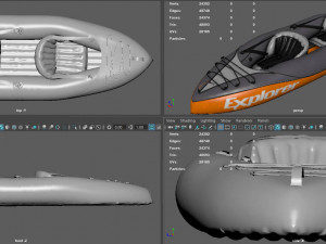 kayak 3D 模型
