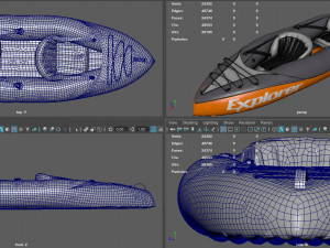 kayak 3D 模型