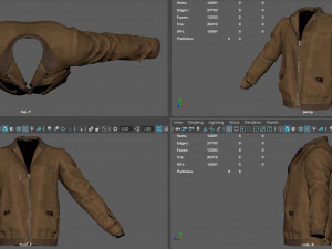 jaket bomber 3D मॉडल