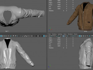 jaket bomber 3D मॉडल