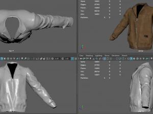 jaket bomber Model 3D