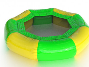 modular folding water park trampoline Modelo 3D