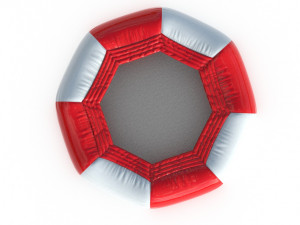 modular folding water park trampoline Modelo 3D