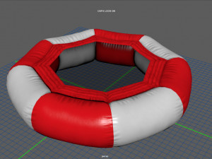 modular folding water park trampoline Modelo 3D