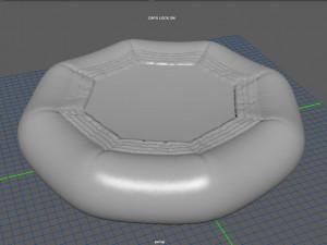 modular folding water park trampoline Modelo 3D