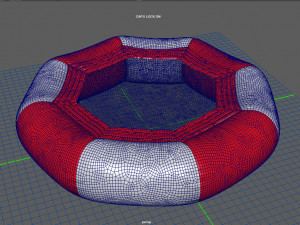 modular folding water park trampoline Modelo 3D