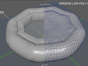 modular folding water park trampoline Modelo 3D