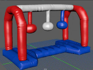 modular folding water park wrecking balls 3D Model