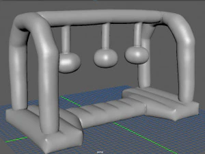 modular folding water park wrecking balls 3D Model