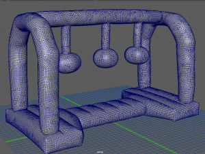 modular folding water park wrecking balls Modèle 3D