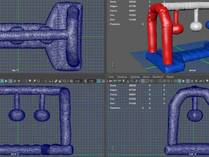 modular folding water park wrecking balls 3D Model