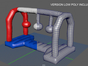 modular folding water park wrecking balls Modèle 3D