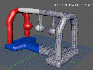 modular folding water park wrecking balls 3D Model