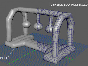 modular folding water park wrecking balls Modèle 3D