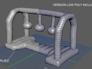 modular folding water park wrecking balls 3D Model