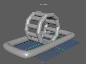 modular folding water park roller walker 3D Model