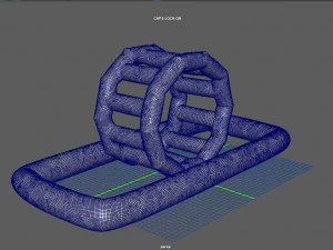 modular folding water park roller walker 3D Model