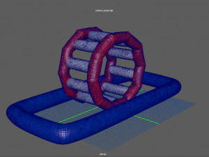 modular folding water park roller walker 3D Model
