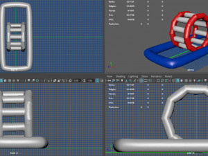 modular folding water park roller walker Model 3D