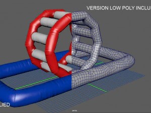 modular folding water park roller walker 3D Model