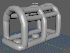 modular folding water park monkey hander Modelo 3D