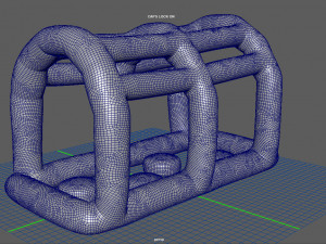 modular folding water park monkey hander Modelo 3D