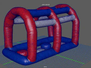 modular folding water park monkey hander 3D Model