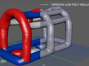 modular folding water park monkey hander Modelo 3D