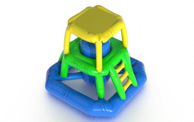 modular folding water park guard tower Modello 3D .c4d .max .obj .3ds .fbx .stl .blend 