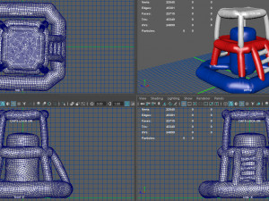 modular folding water park guard tower Modello 3D