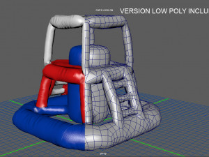 modular folding water park guard tower Modello 3D