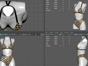 bikini Modelo 3D