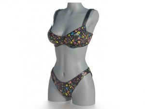 bikini 2 3Dモデル