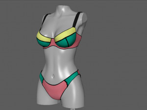 bikini 2 3Dモデル