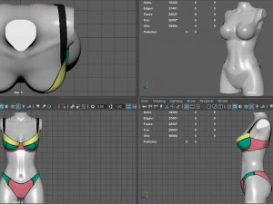 bikini 2 3D Model