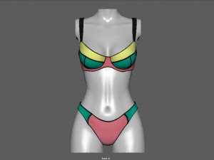 bikini 2 3Dモデル