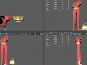 jumpsuit with pelerine 3D-Modell