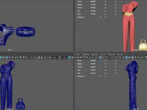 jumpsuit with pelerine 3D-Modell
