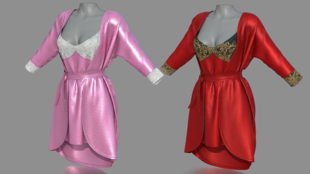 sleeping robe Modello 3D .c4d .max .obj .3ds .fbx .stl .blend 
