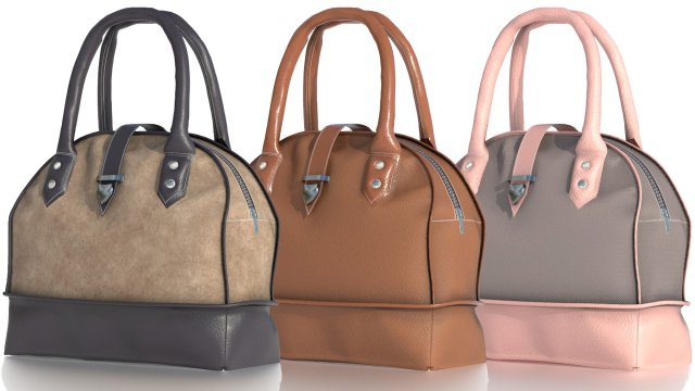 woman bag 3D Model .c4d .max .obj .3ds .fbx .stl .blend 