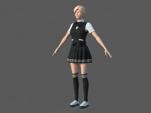 suit woman 2 3D Model