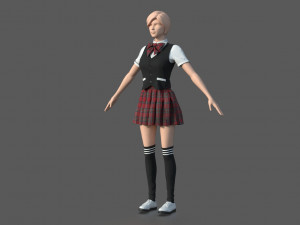 suit woman 2 3D Model