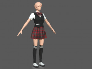 suit woman 2 3D Model