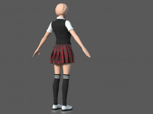 suit woman 2 3D Model