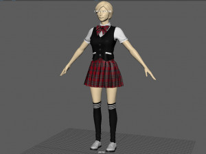 suit woman 2 3D Model