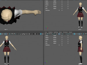 suit woman 2 3D Model