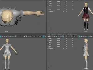 suit woman 2 3D Model